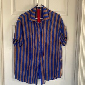 Left On Friday Stripe cover up